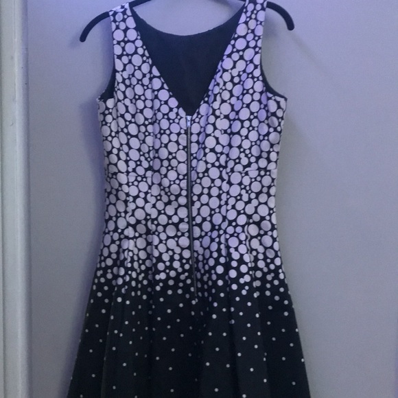 Dress Black w/Lavender Bubbles, Size 6 - Picture 3 of 4